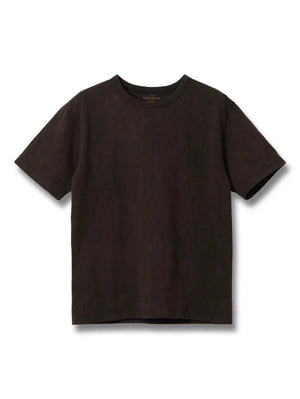 Studio D'Artisan Dark Brown Amami Oshima Mud-Dyed Loopwheeled T-Shirt [8198]