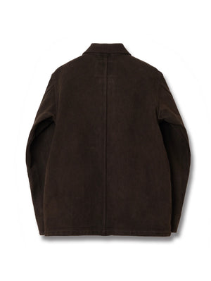 Studio D'Artisan Dark Brown Amami Oshima Mud-Dyed Sashiko Jacket 4632
