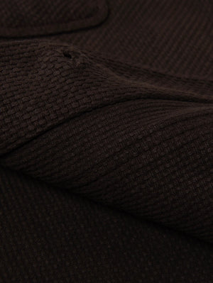 Studio D'Artisan Dark Brown Amami Oshima Mud-Dyed Sashiko Jacket 4632