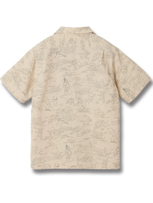 Studio D'Artisan Ivory Choju-giga Open Shirt [5736]