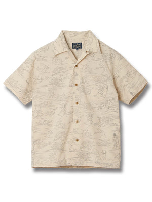 Studio D'Artisan Ivory Choju-giga Open Shirt [5736]
