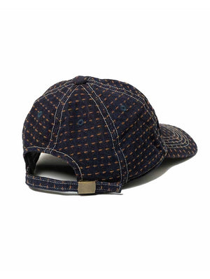 Studio D'Artisan Kakishibu-Dyed Sashiko Denim Cap D7578