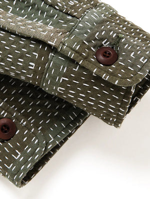 Studio D'Artisan NORAGI ARMY SASHIKO Long-sleeved shirt 5718