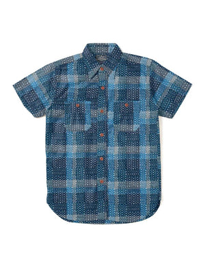Studio D'Artisan NORAGI SASHIKO Short-Sleeved Shirt 5657