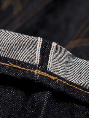 Studio D'Artisan SD-102CB 15oz loose straight pants with cinch back