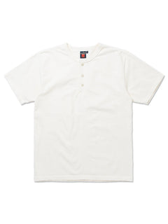 Studio D'Artisan White Loop wheeled Henley Neck Pack T-Shirt 8213