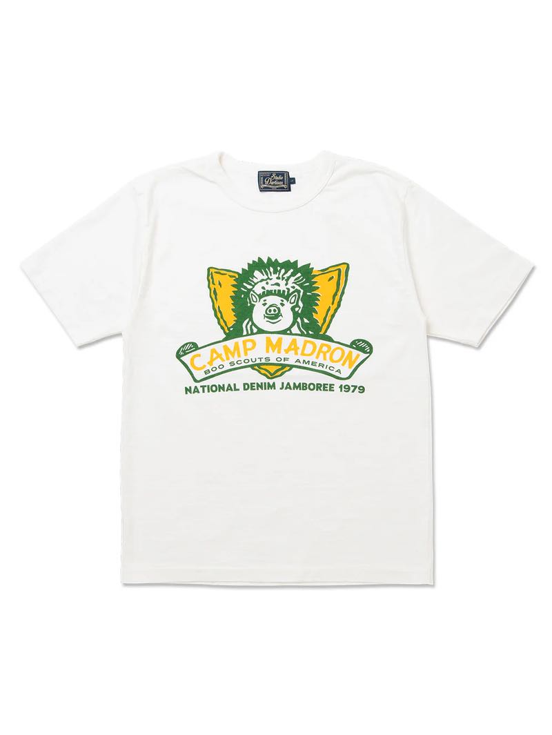 Studio D'Artisan Yellow Ishikawadai Small-Size Knit Jersey Print T-Shirt 8203B