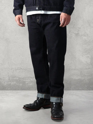 The Flat Head FN-S2003 Wide Tapered Jeans