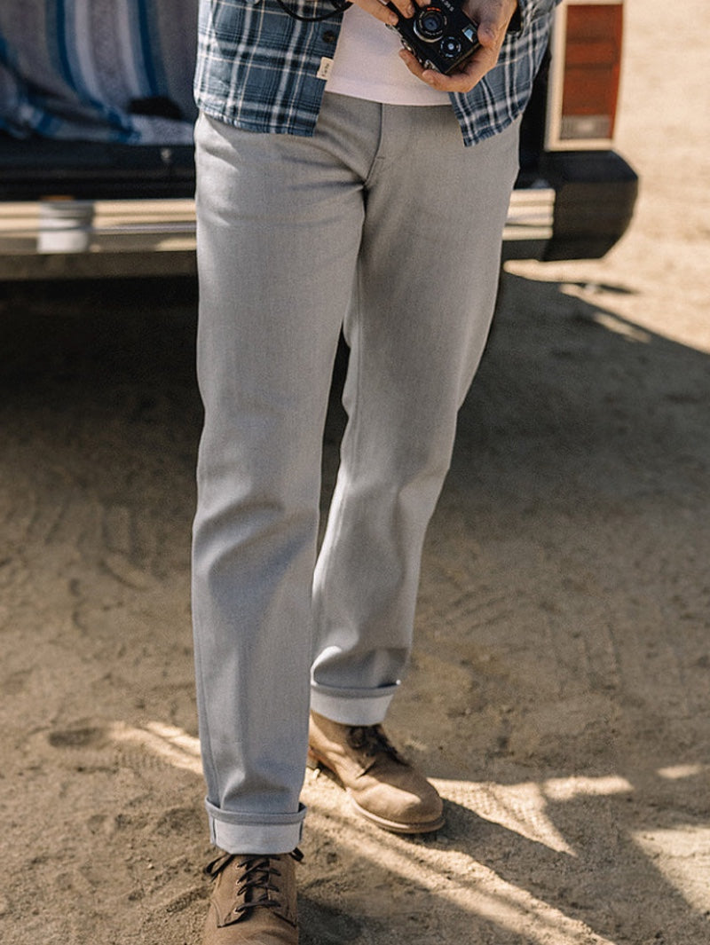Kato by Hiroshi Kato The Hammer Straight Silver Grey Raw Denim