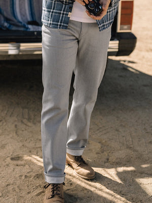 Kato by Hiroshi Kato The Hammer Straight Silver Grey Raw Denim