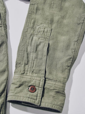 Samurai Jeans SSS26-AT Olive Tropical Weather Long Sleeve Shirt