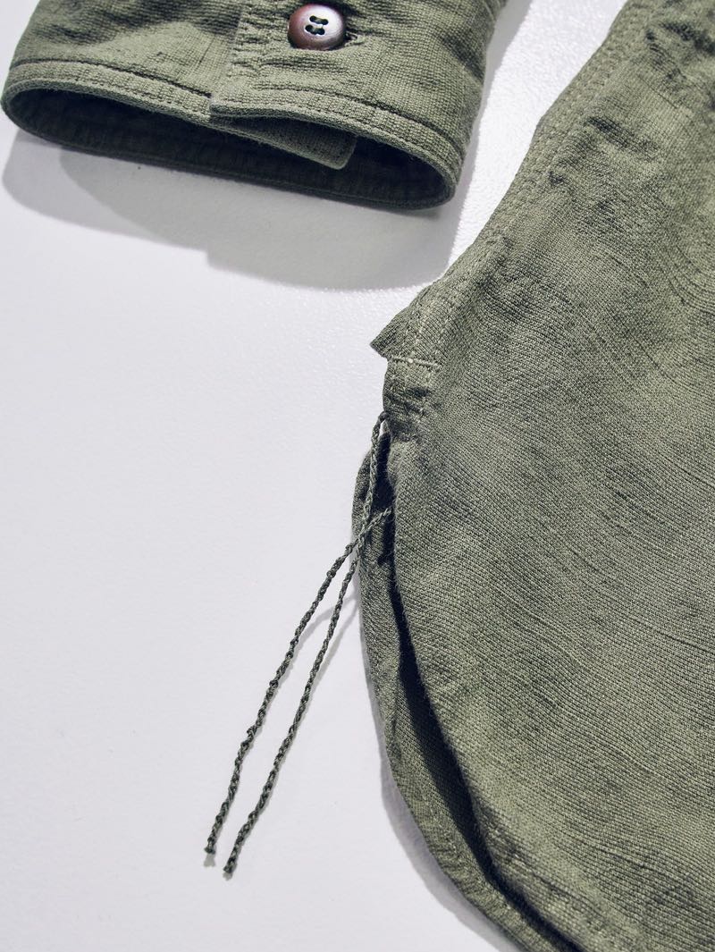 Samurai Jeans SSS26-AT Olive Tropical Weather Long Sleeve Shirt
