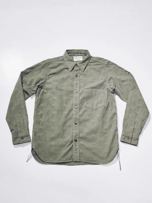 Samurai Jeans SSS26-AT Olive Tropical Weather Long Sleeve Shirt