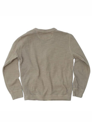 UES Beige Single Rib Cardigan