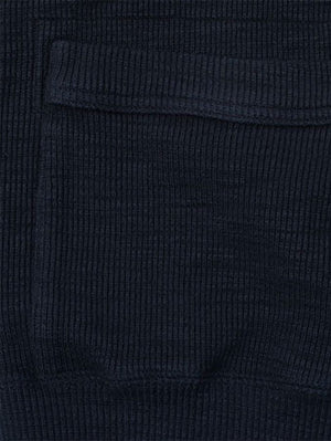 UES Black Single Rib Cardigan