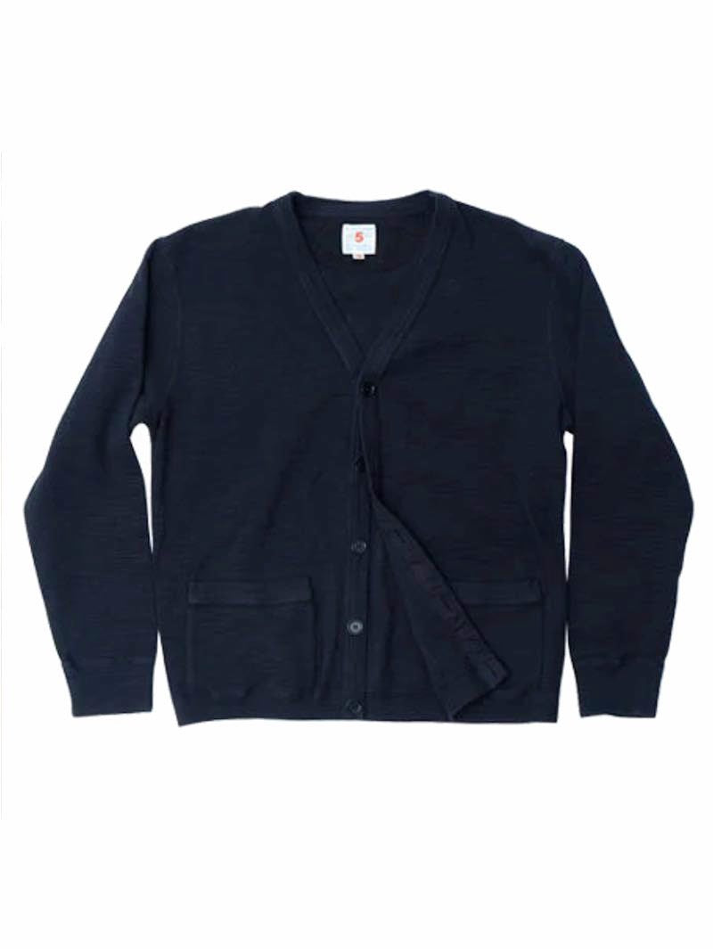 UES Black Single Rib Cardigan