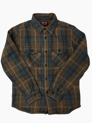 UES Clothing Beige Extra Heavy Flannel Shirt (EHF)