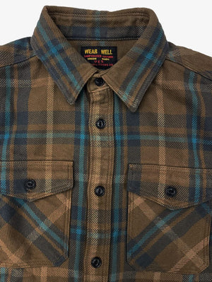 UES Clothing Beige Extra Heavy Flannel Shirt (EHF)