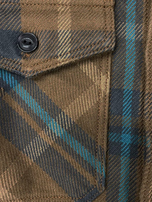 UES Clothing Beige Extra Heavy Flannel Shirt (EHF)