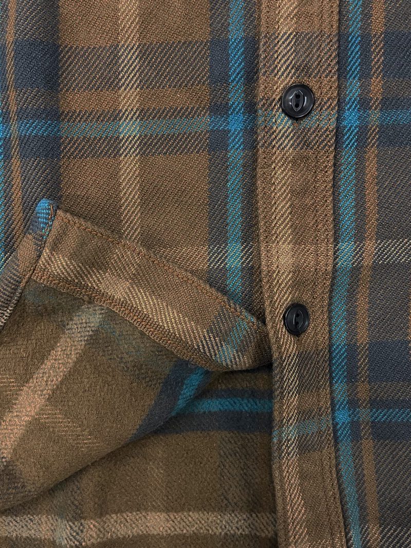 UES Clothing Beige Extra Heavy Flannel Shirt (EHF)