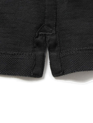 UES Clothing Black Rahben Stitch Polo Shirt