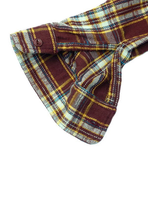 UES Clothing Brown Slubby Flannel Shirts 502655