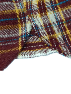 UES Clothing Brown Slubby Flannel Shirts 502655