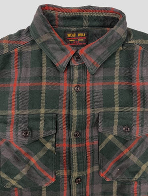 UES Clothing Green Extra Heavy Flannel Shirt (EHF)