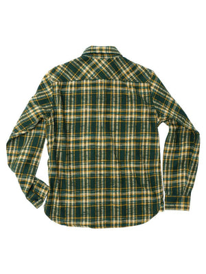 UES Clothing Green Slubby Flannel Shirts 502655