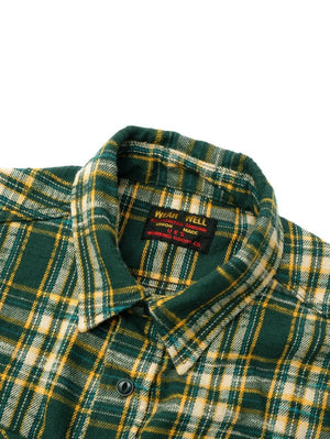 UES Clothing Green Slubby Flannel Shirts 502655