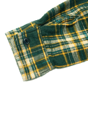 UES Clothing Green Slubby Flannel Shirts 502655