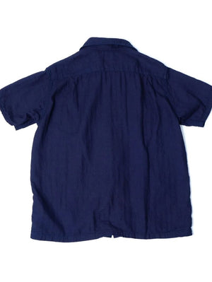 UES Clothing Indigo Herringbone Double Gauze short sleeve Shirt