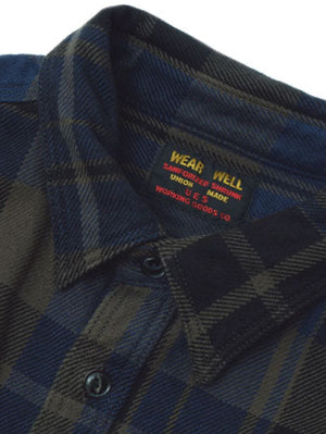 UES Clothing Navy Extra Heavy Flannel Shirt (EHF)