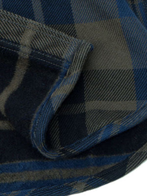UES Clothing Navy Extra Heavy Flannel Shirt (EHF)