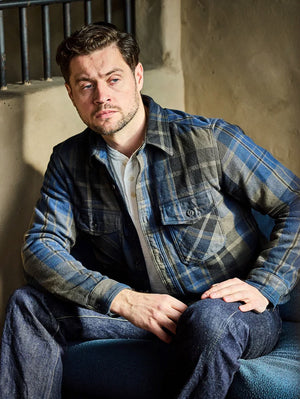 UES Clothing Navy Extra Heavy Flannel Shirt (EHF)