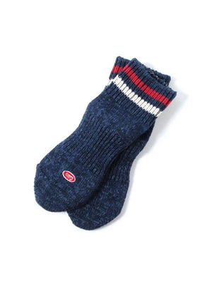 UES Clothing Navy White Red Sneaker Socks