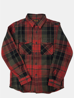UES Clothing Red Extra Heavy Flannel Shirt (EHF)