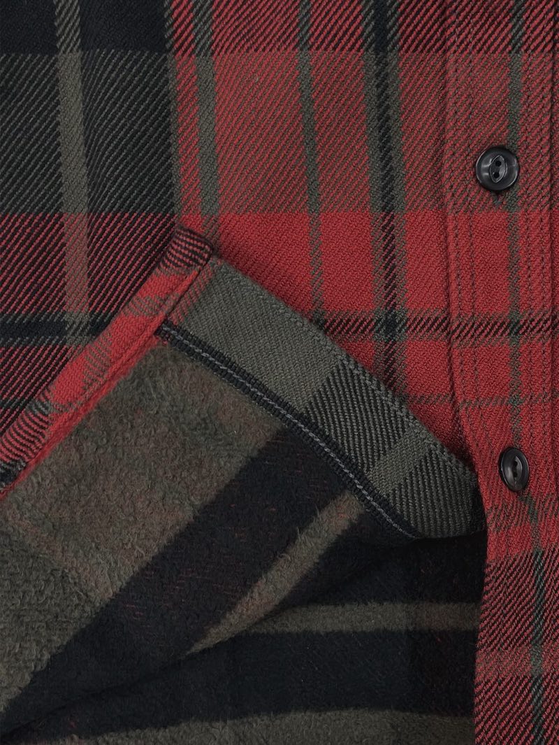 UES Clothing Red Extra Heavy Flannel Shirt (EHF)