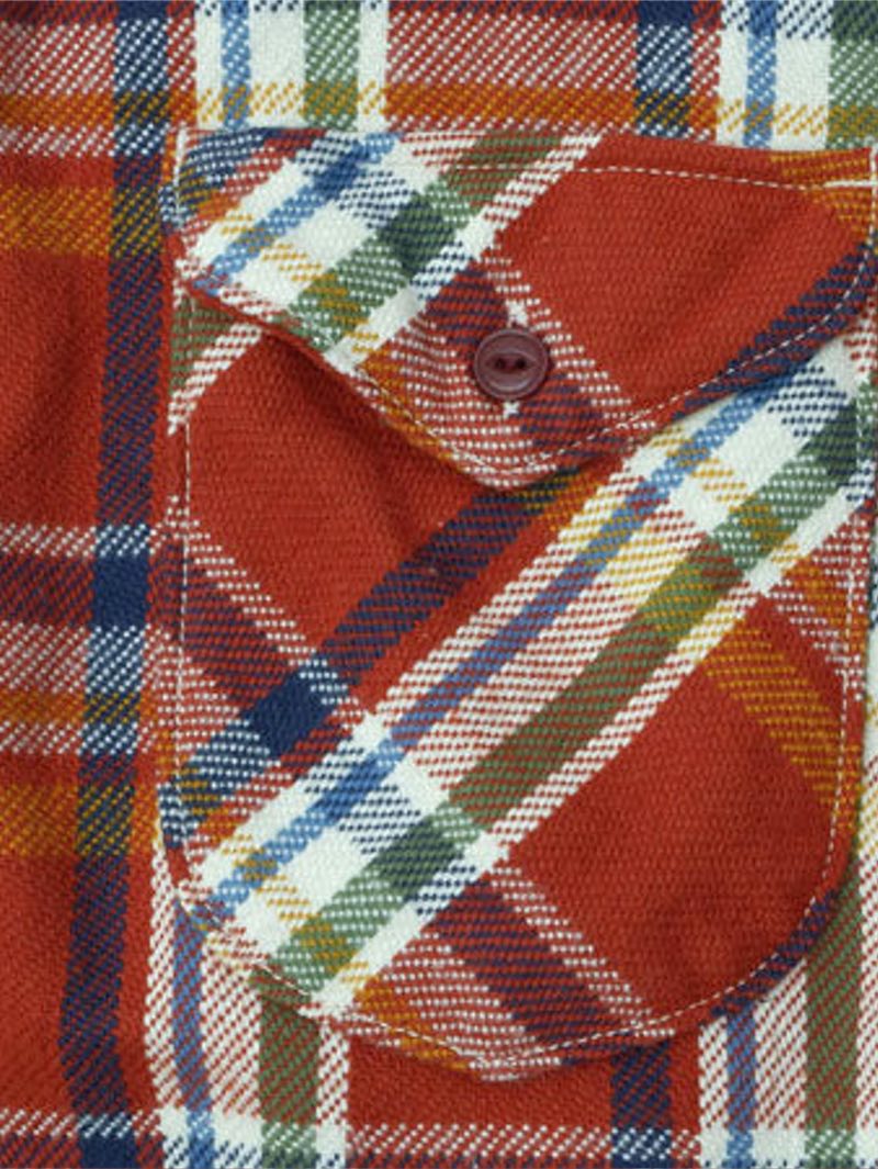 UES Clothing Red Heavy Flannel Shirt