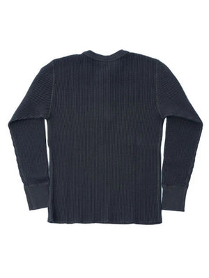 UES Clothing Steel Gray Big Waffle Henley Shirt