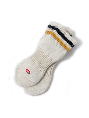 UES Clothing White Navy Yellow Sneaker Socks