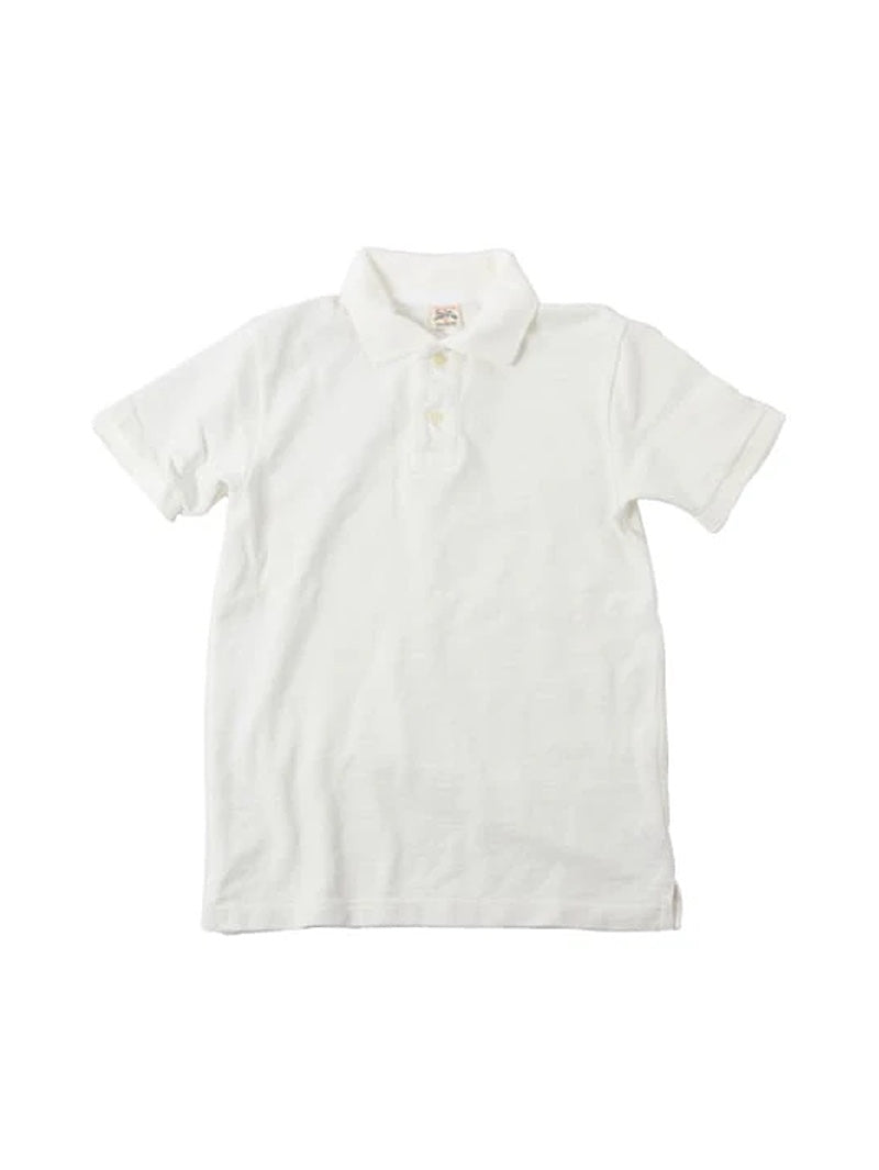 UES Clothing White Rahben Stitch Polo Shirt