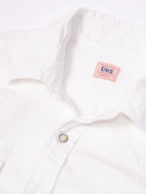 UES Clothing White Western Shirt