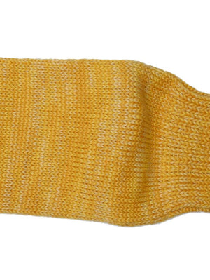 UES Clothing Yellow Melange Crew Length Socks
