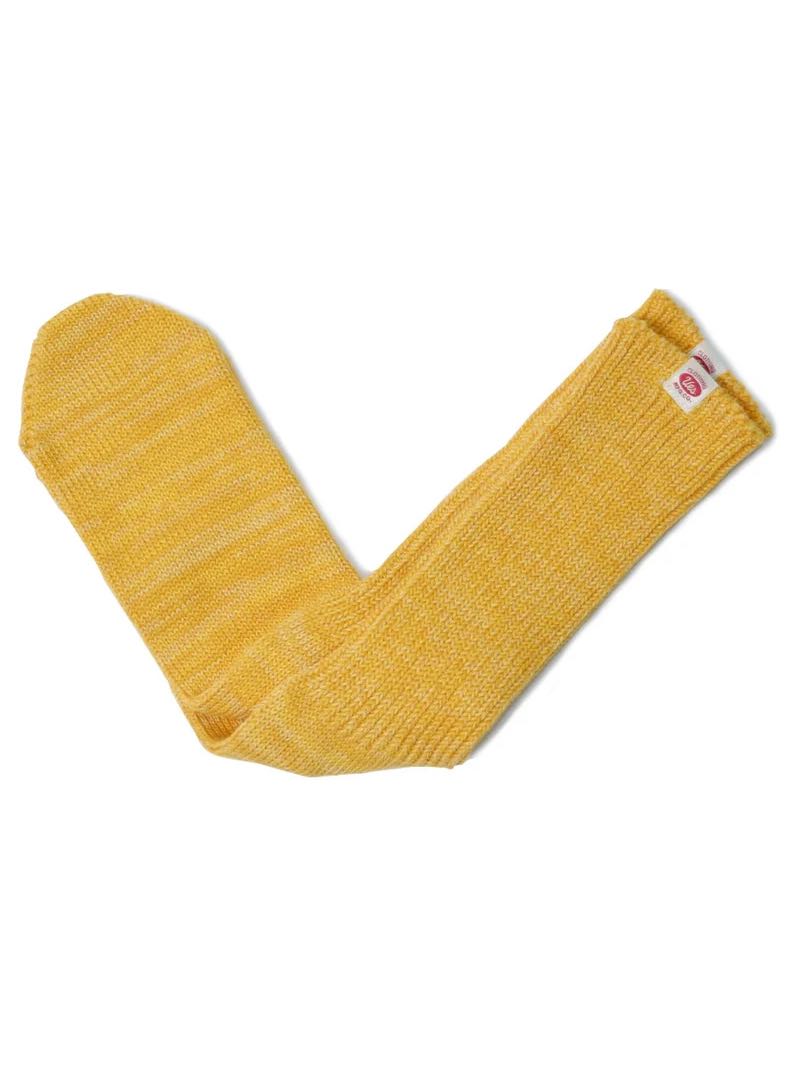 UES Clothing Yellow Melange Crew Length Socks