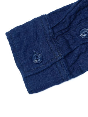 UES Denim 502604-I Indigo Herringbone Double Gauze Shirt