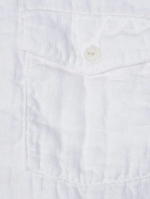 UES Denim 502604 Off White Herringbone Double Gauze Shirt