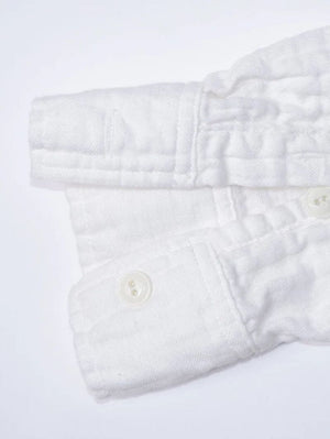 UES Denim 502604 Off White Herringbone Double Gauze Shirt