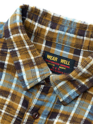 UES Mustard Slubby Flannel Shirts