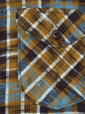 UES Mustard Slubby Flannel Shirts